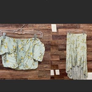 XHILARATION-2-piece Crop top with matching skirt